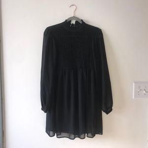 As U Wish Black Mini Dress